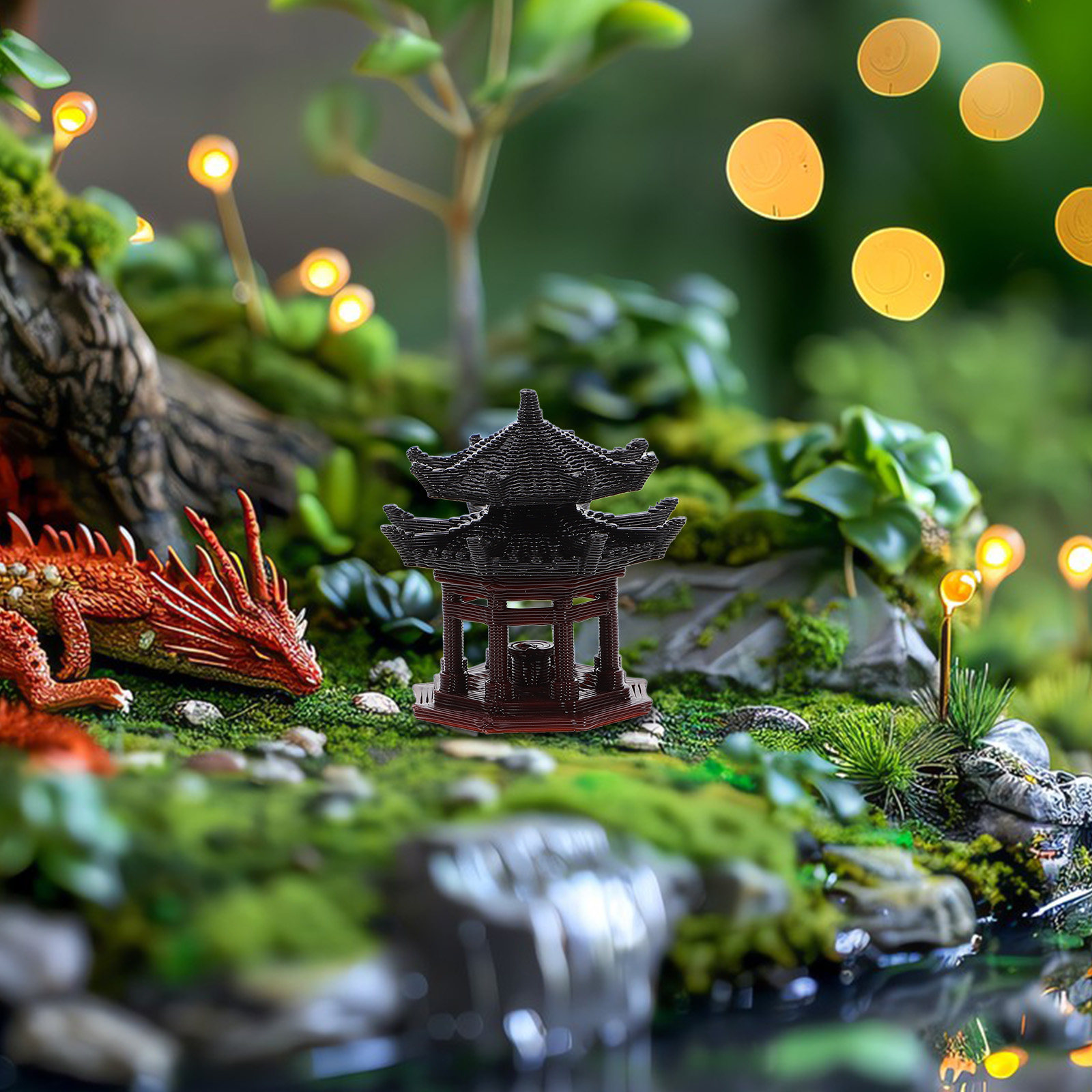 Изысканное пластиковое украшен – обзор и цена Bonsai Garden Design